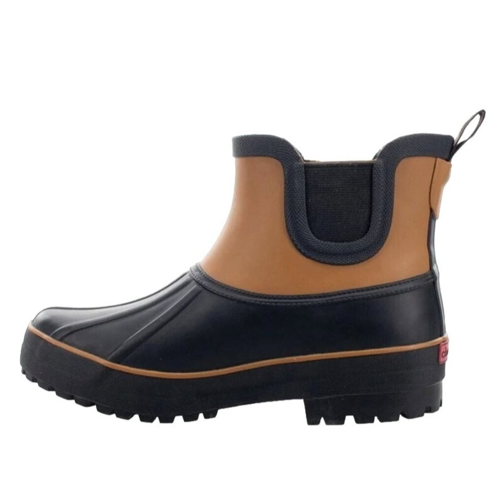 Chooka 8 Rain Boots Chelsea Duck Waterproof Outdoor Faux Fur Rubber Ankle Shoes - Picture 6 of 16